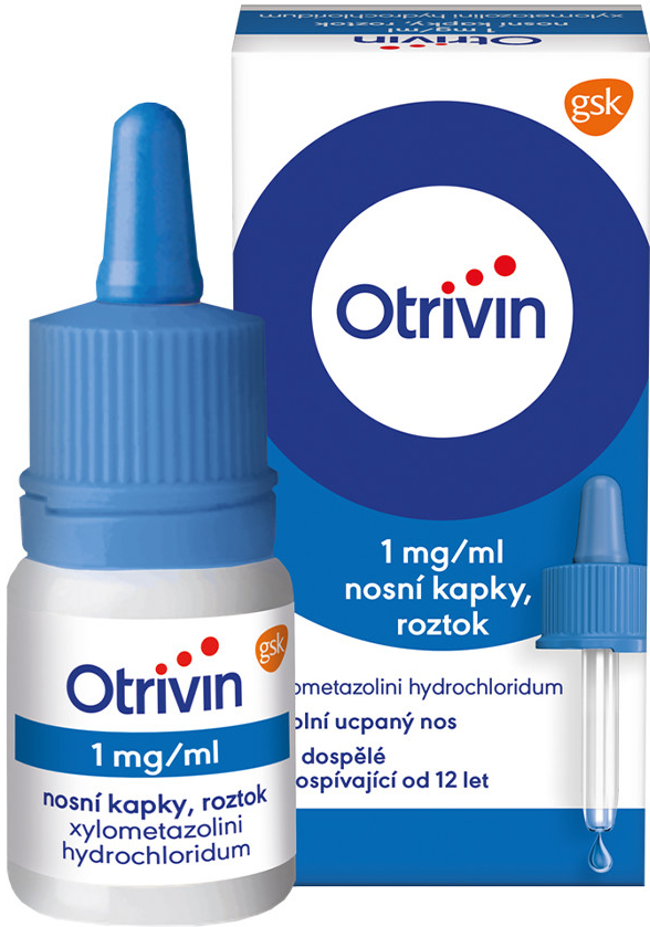 Otrivin 1mg/ml nosní kapky při léčbě ucpaného nosu 10 ml od 129 Kč ...
