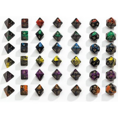 Sada 7 kostek 9mm pro RPG Oblivion purple 7794 – Zboží Živě