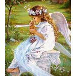 Norimpex diamantové malování Anděl s kočkou 30 x 40 cm – Sleviste.cz