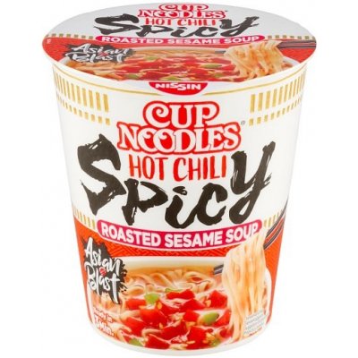 Cup Noodles Instantní nudlová polévka nissin v kelímku hot chilli spicy 66 g – Zbozi.Blesk.cz