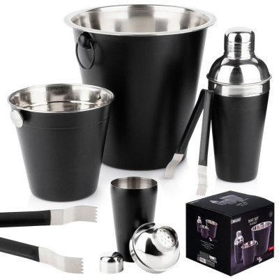 BARMANSKÁ SADA: shaker, vědro na led, kleště – Zboží Mobilmania