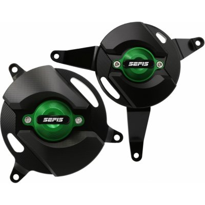 SEFIS CNC kryty motoru Kawasaki Z900 2017-2023 zelená – Hledejceny.cz