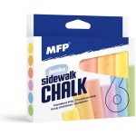 MFP Křídy M chodníkové kulaté 6ks mix barev krabička – Zboží Mobilmania