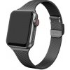 AW MILÁNSKÝ TAH SLIM pro Apple Watch - Černý Šířka uchycení řemínku: 42/44/45/49mm Černý IR-AWMTT10