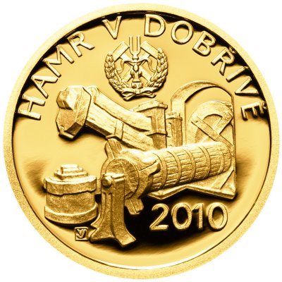 ČNB Zlatá mince 2500 Kč Hamr v Dobřívě 2010 Proof 7,78 g – Zboží Mobilmania