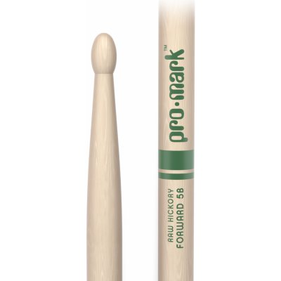 ProMark Classic Forward 5B Raw Hickory Drumstick Oval Wood Tip – Zboží Mobilmania