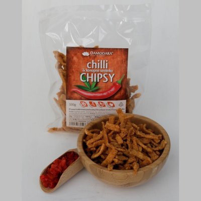 Damodara Chilli chipsy a konopné semínko 100 g – Zboží Dáma