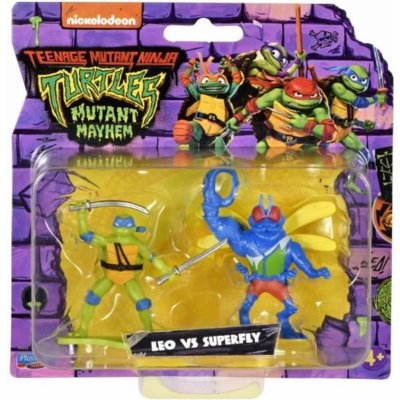Teenage Mutant Ninja Turtles - Leo vs. Superfly Minifigurky želvy Ninga – Zboží Mobilmania