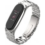 Xiaomi Mi Band 3/4/5/6 náhradní náramek/řemínek - BO chirurgická ocel Stříbrná MBSCZ-5BOCHST – Zboží Živě