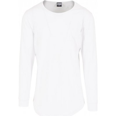 Urban Classics tričko Long Shaped Fashion L/S Tee white