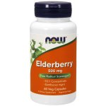 Now Foods Elderberry Bezinka 500 mg 60 rostlinných kapslí – Hledejceny.cz