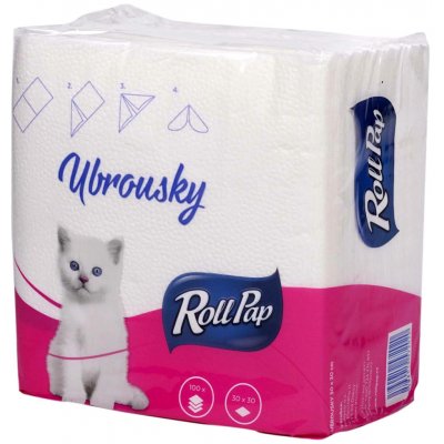 RollPap ubrousky Kočička 1V 100ks 30x30cm – Zboží Dáma