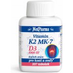 MedPharma Vitamin K2 MK-7+D3 1000 IU 107 tobolek – Hledejceny.cz