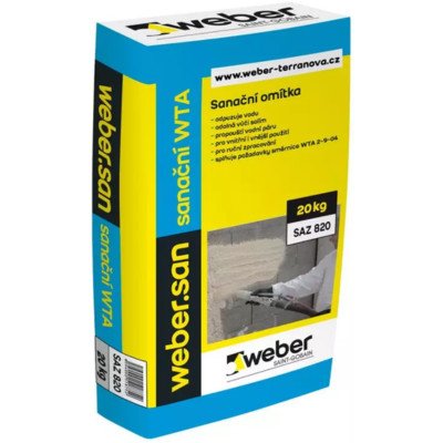Weber.san Sanační WTA - sanační omítka - 20 kg balení 20 kg 1 ks – Hledejceny.cz
