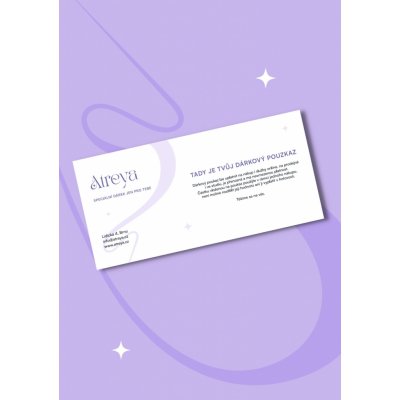 Atreya Elektronický dárkový poukaz Atreya Hodnota poukazu: 1000 Kč – Zboží Dáma
