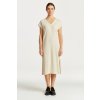 Dámské šaty Gant Linen Rib Sleeveless V-neck Dress bílá