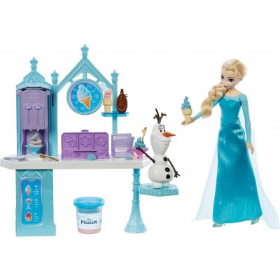 Mattel Disney Frozen Elsa a Olaf a zmrzlinový stánek – Zboží Mobilmania