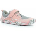 Froddo Barefoot textilní tenisky BF Elastic Grey/Pink růžové – Zboží Mobilmania