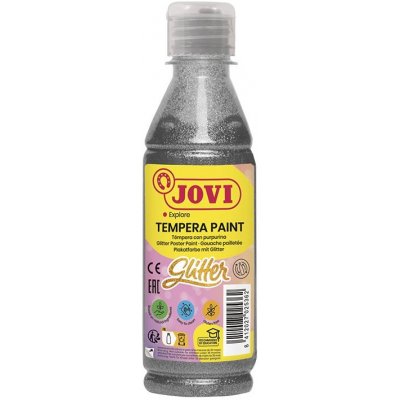 Jovi barva temperová 250 ml stříbrná třpytivá – Hledejceny.cz
