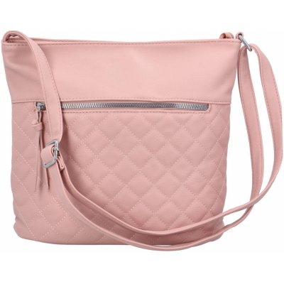 Elegantní dámská koženková crossbody Ditte růžová – Hledejceny.cz