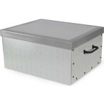 Skládací úložná krabice - karton box Compactor Boston 50 x 40 x 25 cm, šedá – Hledejceny.cz