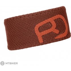 Ortovox čelenka headband Rock'n'Wool clay orange