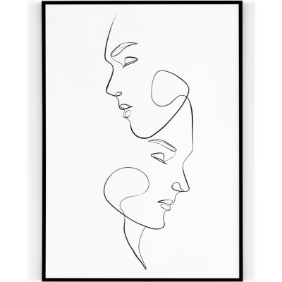 Plakát / Obraz Tvář 30 x 40 cm Tiskové plátno – Hledejceny.cz