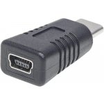 Manhattan USB adaptér, USB-C Male na USB Mini-B Female, USB 2.0, 480 Mbps – Zboží Mobilmania