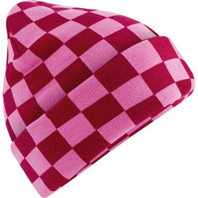Beechfield Čepice Checkerboard B 531 classic red Červená/růžová true – Hledejceny.cz