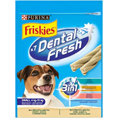 Purina Friskies Dental Fresh 3v1 S pro psy od 5-12 kg 110 g – Zboží Mobilmania