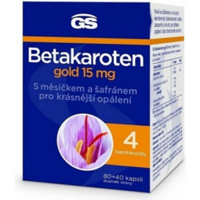 GS Betakaroten Gold 15 mg 120 kapslí – Hledejceny.cz