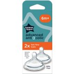 Tommee Tippee savička C2N AntiColic rychlý průtok transparent 2 ks – Zboží Dáma
