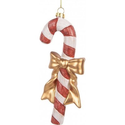 Clayre & Eef Bílo-červená závěsná dekorace lízátko Candy Cane - 8*3*18 cm – Hledejceny.cz