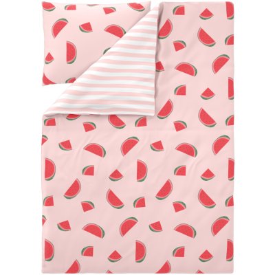 Livarno povlečení z mikrovláknitého saténu vodní meloun 140x200 70x90 – Hledejceny.cz