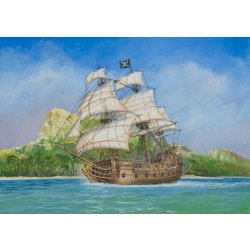 Zvezda Model Kit pirátská loď Swan 9031 černá 1:72