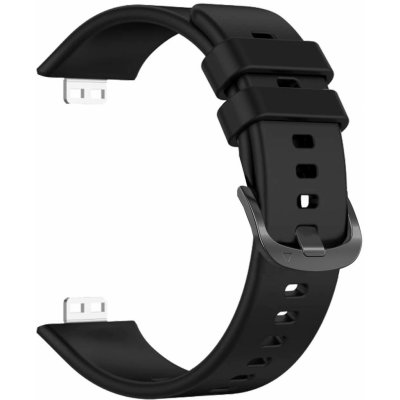 FIXED Silicone Strap pro Huawei Watch FIT, černý FIXSSTB-1054-BK