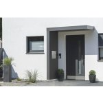 Gutta BS Plus 200 antracit 200x90 cm levý bok s poštovní schránkou a nerezovým odtokem – Hledejceny.cz