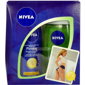 Nivea Q10 Firming Normal Skin tělové mléko 250 ml + sprchový gel Lemongrass & Oil 250 ml dárková sada