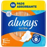 Always Ultra Normal hygienické vložky Vel. 1 s křidélky 56 ks – Zboží Dáma