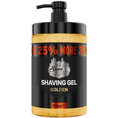The Shave Factory Golden transparentní gel na holení 1250 ml