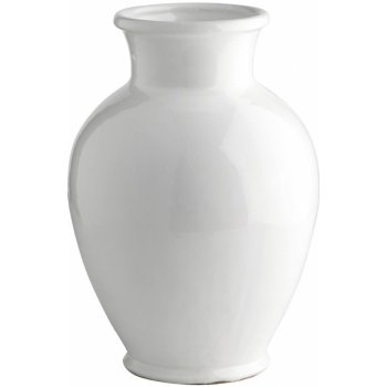 Tine K Home Keramická váza Morroco White 37 cm, bílá barva, keramika