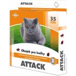 Antiparazitní obojek Attack pro kočky 35 cm – Zboží Dáma