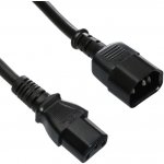 PremiumCord Prodlužovací kabel - síť 230V, IEC 320 C13 - C14, 1 m – Zboží Mobilmania