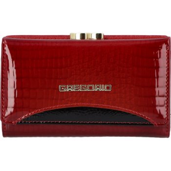 Lakovaná menší dámská kožená peněženka Baltasar červená/černá