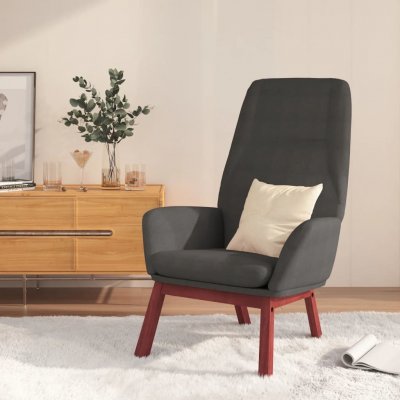 VidaXL 327942 relaxační tmavě šedá textil – Zboží Dáma