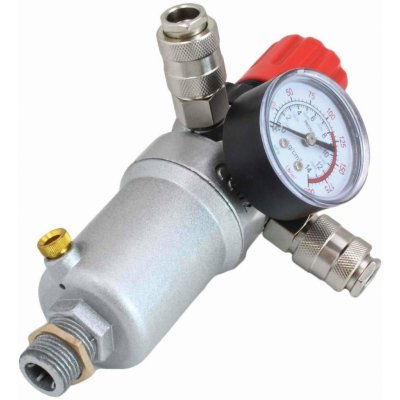 Regulátor tlaku vzduchu - odlučovač vody 1/2", max. 12 bar - ASTA – Zboží Mobilmania
