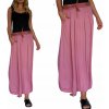 Dámská sukně Fashionweek dámská dlouhá letní sukně s kapsami a páskem ZIZI00 růžovy