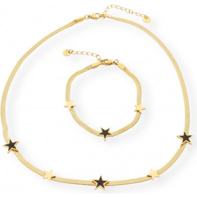 Ewena dámský náhrdelník s náramkem z chirurgické oceli KM6426 – Zboží Dáma