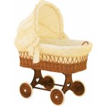 Scarlett Proutěný košík pro miminko s boudičkou Méďa béžová – Zboží Dáma