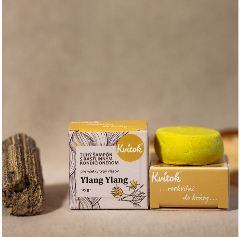 Kvitok Ylang Ylang tuhý šampon s kondicionérem 25 g od 87 Kč - Heureka.cz